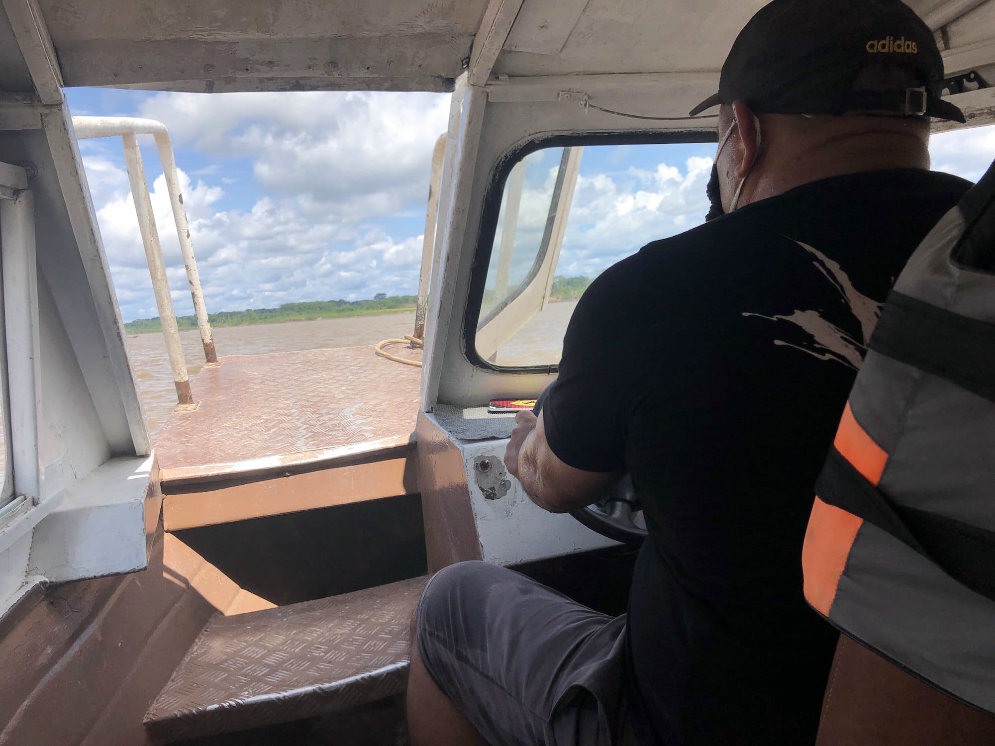 Your boat driver will wear a mask and transport you down the Marañon to the Amazon and then back up the Ucayali which leads to the Yarapa where Treehouse Lodge is