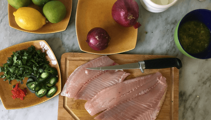 preparation ceviche